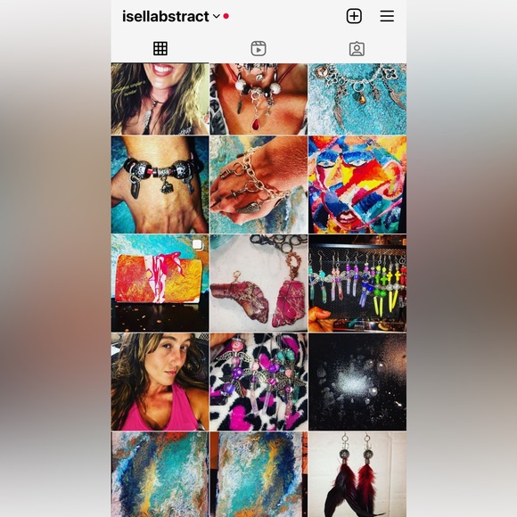 Women’s handmade jewelry one of a kind iSellAbstract leather, crystals - Picture 4 of 8